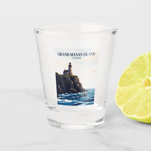 Grand Manan Island Canada Shot Glas (Voorkant)