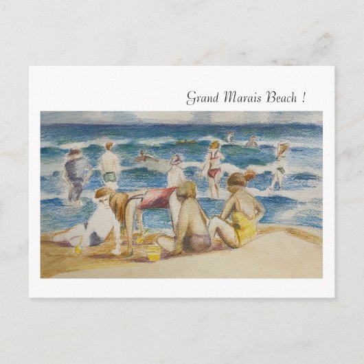 Grand Marais Beach Holiday Briefkaart (Voorkant)