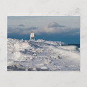 Grand Marais Harbour Light - Winter Briefkaart (Voorkant)