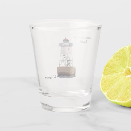 Grand Marais Light MN shot glas (Achterkant)