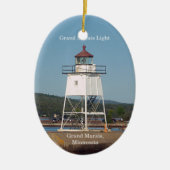 Grand Marais Light oval ornament (Voorkant)