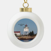 Grand Marais Light-versiering Keramische Bal Ornament (Voorkant)