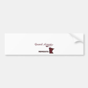 Grand Marais Minnesota City Classic Bumpersticker