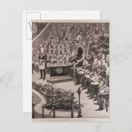 Grand Masonic Gathering in de Royal Albert Briefkaart (Voorkant / Achterkant)