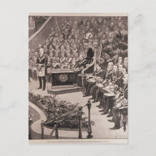 Grand Masonic Gathering in de Royal Albert Briefkaart (Voorkant)