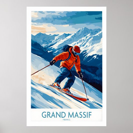 Grand Massif Poster Frankrijk 1 (Voorkant)