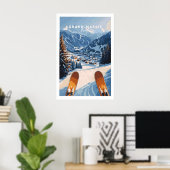 Grand Massif Ski-muurkunst 1 Poster (Thuiskantoor)