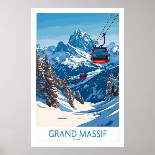 Grand Massif Ski Poster 1 (Voorkant)