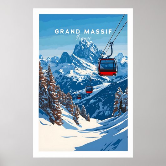 Grand Massif Ski Print 1 (Voorkant)