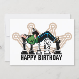 Grand Master Dad Birthday Flat Wenskaart Kaart