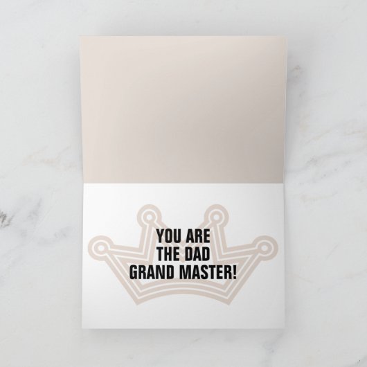 Grand Master Dad Birthday Kaart (Binnen)