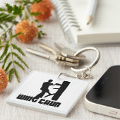 Grand Master - IP Man "Wing Chun" houten dummy Sleutelhanger (Voorkant Rechts)