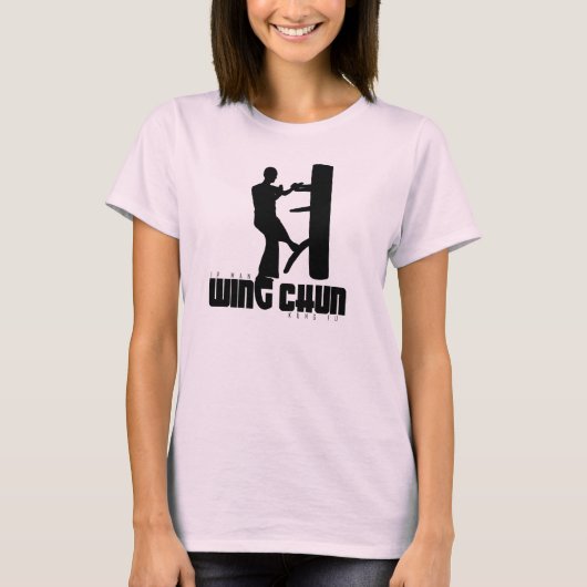 Grand Master - IP Man "Wing Chun" houten dummy T-shirt (Voorkant)
