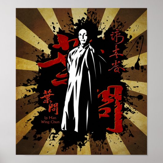 Grand Master Ip Man - Wing Chun Kung Fu Poster (Voorkant)