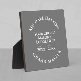 Grand Master Masonic Fotoplaat