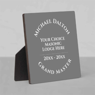 Grand Master Masonic Fotoplaat