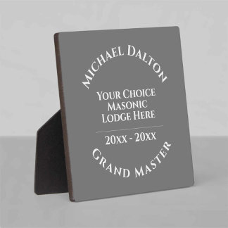 Grand Master Masonic Fotoplaat