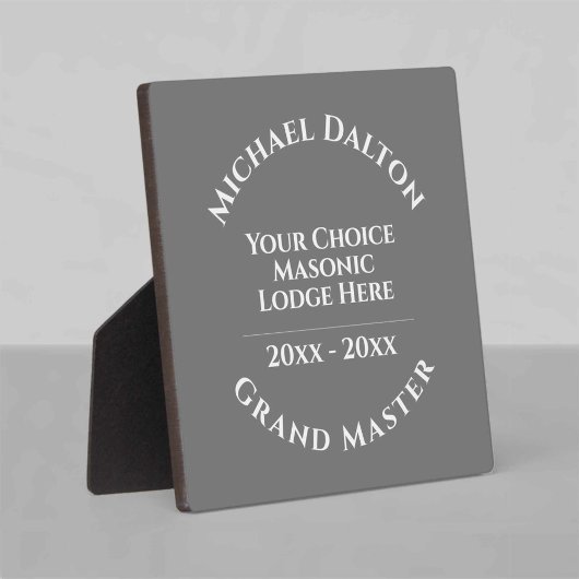 Grand Master Masonic Fotoplaat