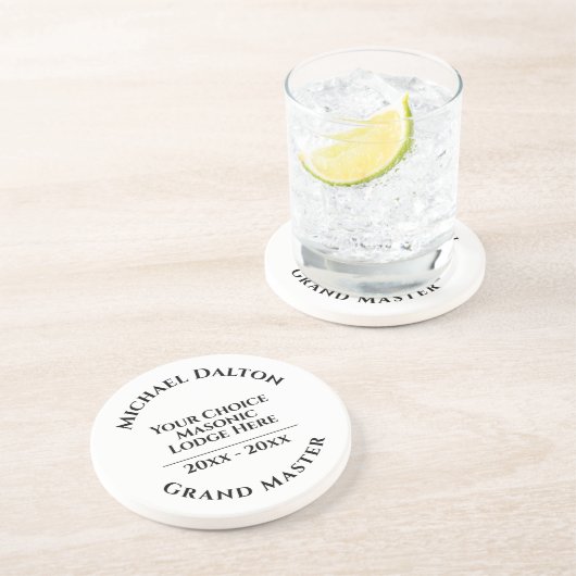 Grand Master Masonic Onderzetter (Zijkant)