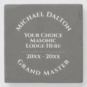 Grand Master Masonic Stenen Onderzetter (Voorkant)