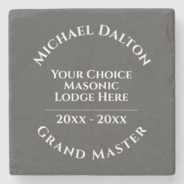 Grand Master Masonic Stenen Onderzetter