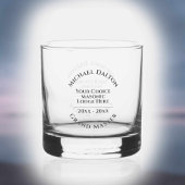 Grand Master Masonic Whisky Glas
