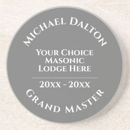 Grand Master Masonic Zandsteen Onderzetter