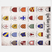 GRAND MASTERS VAN DE KNIGHTS TEMPLAR FLEECE DEKEN (Voorkant (Horizontaal))