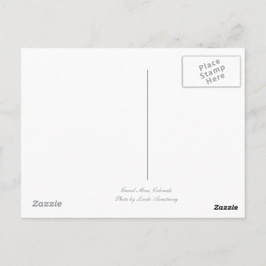 Grand Mesa Briefkaart (Achterkant)
