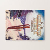 grand mesa, Colorado Ski poster. Legpuzzel (Horizontaal)