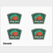 Grand Mesa National Forest Camping Rechthoekige Sticker (Vel)