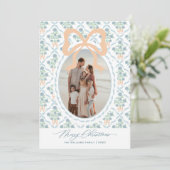 Grand Millennial Coquette Kerstkaart (Staand voorkant)