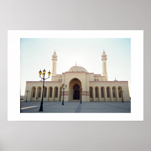 Grand Mosque Entrance, Manama, Bahrein Poster (Voorkant)