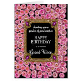 Grand Niece Verjaardag Roze Daisies (Voorkant)