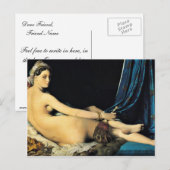 Grand Odalisque, Français La Grande Odalisque Briefkaart (Voorkant / Achterkant)