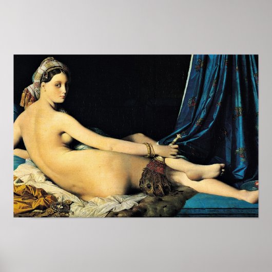 Grand Odalisque, Français La Grande Odalisque Poster (Voorkant)