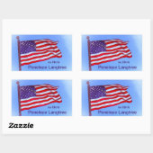 Grand Old Flag Bookplaat Rechthoekige Sticker (Vel)