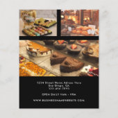 Grand Opening Bakkerij Winkel Custom Foto Logo Zwa Flyer (Achterkant)