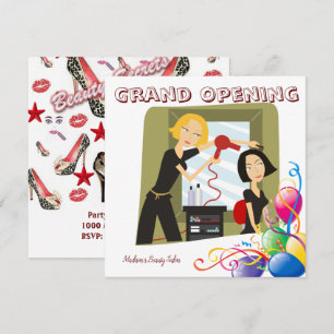 Grand Opening Beauty Salon Kaart Invitation