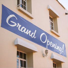 Grand Opening Blauw & Wit Promotiebedrijf Spandoek