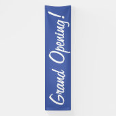 Grand Opening Blauw & Wit Promotiebedrijf Spandoek (Verticaal)