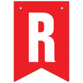 Grand Opening Bright Red and White Your Logo Here Vlaggetjes (Derde vlag)