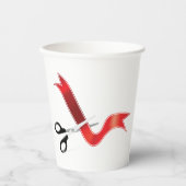 Grand Opening Celebration Schaar Snijlint Papieren Bekers (Voorkant)