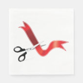 Grand Opening Celebration Schaar Snijlint Servet (Voorkant)