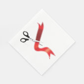 Grand Opening Celebration Schaar Snijlint Servet (Hoek)