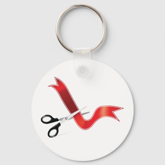 Grand Opening Celebration Schaar Snijlint Sleutelhanger (Voorkant)