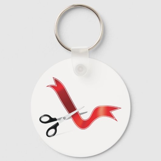 Grand Opening Celebration Schaar Snijlint Sleutelhanger (Achterkant)