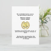 Grand Opening Coffee House uitnodiging (Staand voorkant)