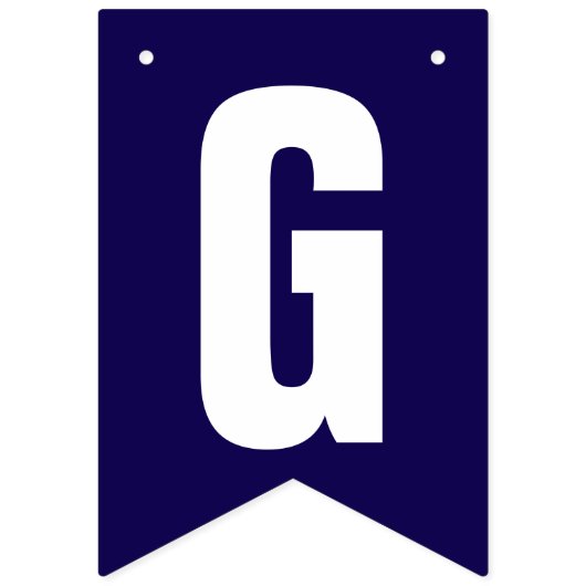 Grand Opening Dark Blue and White Your Logo Here Vlaggetjes (Tweede vlag)