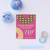 Grand Opening Donut Winkel Evenement Flyer (Enkel)